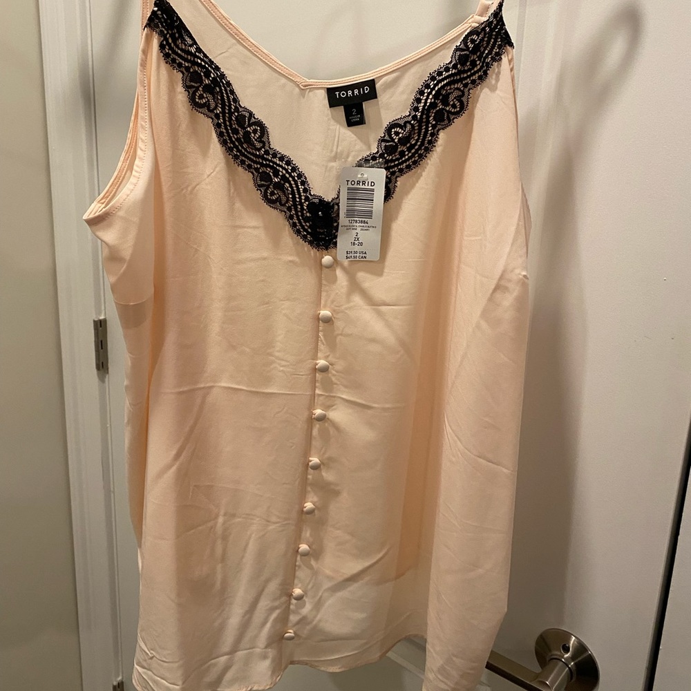 Blush Camisole with Lace